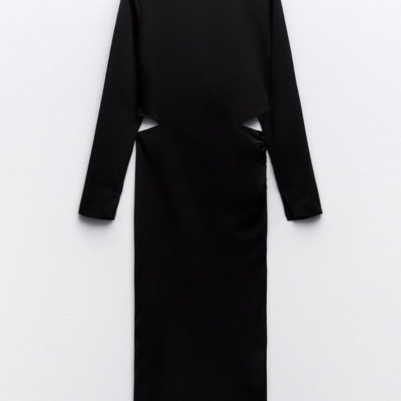 CUT OUT CREPE DRESS - Picture 3 of 6